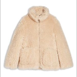 TOPSHOP Jonas Faux Shearling Jacket